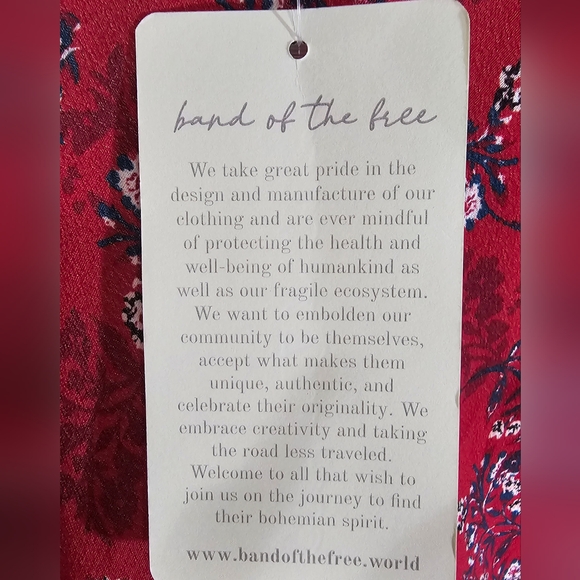 New Band of the Free Maxi Dress Size Small (WS) - Picture 7 of 7